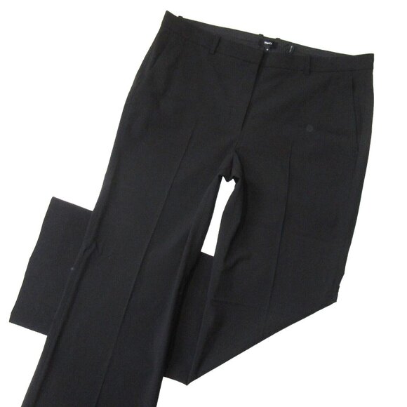 NWT THEORY Demitria in Black Traceable Wool Trouser Pants 10 x 34 ½ - Picture 2 of 5